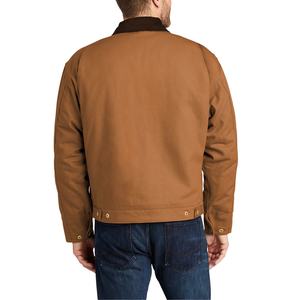 แจ็กเก็ตผู้ชายผ้าฝ้ายทอลายทแยงลำลองเสื้อแจ็กเก็ตใส่ทำงานสไตล์ใหม่ล่าสุดแบบอเมริกัน - Product Image 6