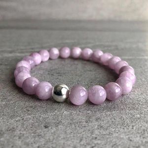 Bracelet de perles de résine de brume étincelante bijoux faits à la main pour la vente en ligne - Product Image 2