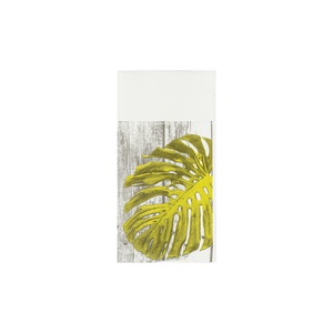 Servilletas de bolsillo Kanguro blancas de 40x40cm con estampado Havana, 960 unidades, B2B - Product Image 2
