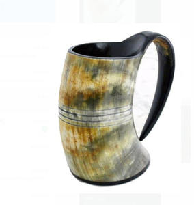 Tasses à cornes décoratives complétant les thèmes intérieurs rustiques vintage, style bar à domicile, idée cadeau d'accentuation - Product Image 3