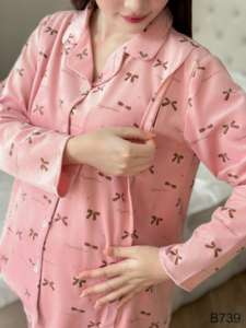 Conjuntos de ropa de maternidad de Material de terciopelo para el embarazo Transpirable y absorbente de sudor Suave Cómodo Lactancia B739 Precio - Product Image 2