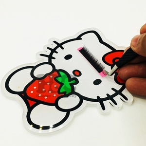 Herramienta Profesional para Extensión de Pestañas de Acrílico Hello Kitty, Ecológica, Herramienta de Belleza, Azulejos Planos de Mink Sostenibles - Product Image 4