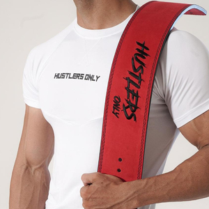 Vente en gros Cuir unisexe Logo personnalisé Sports Gym Workout Exercice Levier Ceinture d'haltérophilie Gym Ceinture d'haltérophilie - Product Image 4
