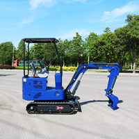Mini-excavatrice électrique de 1,5 tonne avec batterie au lithium 72V pour travaux agricoles et de construction