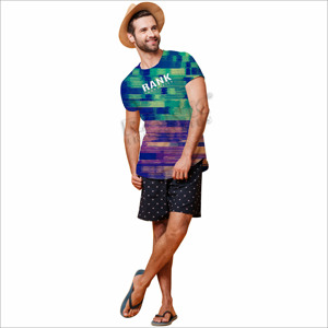 เสื้อยืดผู้ชายทรงหลวมคุณภาพสูงสไตล์ใหม่ ผ้าฝ้าย 100% เสื้อยืดผู้ชายขายดี พิมพ์ลายแบบซับลิเมชั่น - Product Image 2