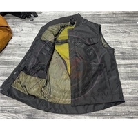 Gilet de moto pour motard de rue, résistant à l'abrasion, en tissu Cordura 1000-D polyester, avec protection et doublure en mesh
