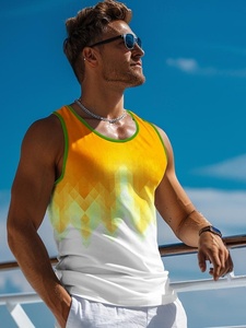 Chemises d'entraînement athlétique sans manches pour hommes Débardeur de musculation en polyester pour hommes Chemise musculaire - Product Image 5