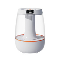 Diffuseur d'arômes ultrasonique intelligent à LED, double pulvérisation, mini humidificateur personnel 3L silencieux, rechargeable par USB