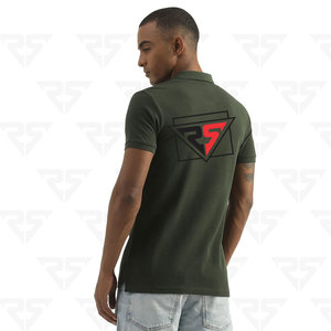 Polo shirts for men <b>short</b> sleeves button style polo custom logo embroidered polo summer breathable shirts OEM - Product Image 5