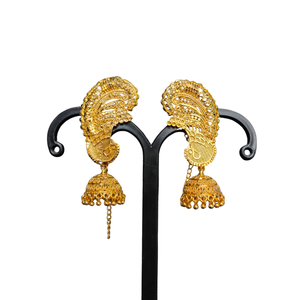 Venta al por mayor Conjunto de pendientes con 22CT chapado en oro redondo en forma de diseño de moda Conjunto de pendientes de lujo para la venta por los exportadores - Product Image 1