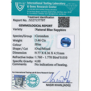 บลูแซฟไฟร์-3.46 กะรัต พลอยธรรมชาติเจียระไนทรงเหลี่ยม สีน้ำเงินเข้ม ขนาด 10 มม. ความสูง 8 มม. ผ่านการอบความร้อน พลอยเม็ดเดี่ยว - Product Image 4