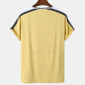 T-shirt à manches courtes personnalisé pour hommes Dernière arrivée Tissu tricoté 100% coton de bonne qualité coupe ajustée - Product Image 2