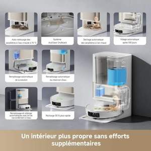 Aspirateur robot Dreame L50 Pro Ultra avec batterie de 6400 mAh, balayage et lavage automatiques, navigation LDS pour hôtels - Product Image 3