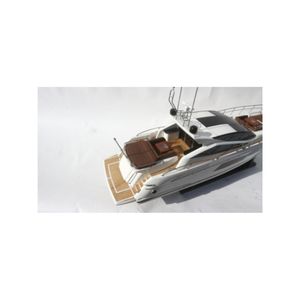 SUNSEEKER Predator 80 Modèle de bateau de vitesse en bois Artisanat Design de yacht moderne pour la décoration de la maison Style Feng Shui peint - Product Image 5