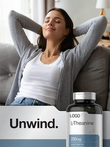 L-theanine Vitamin D3 B12 B6 bebas gula Mint Melatonin 5-htp suplemen otak kafein l-theanine kapsul untuk perawatan tidur suasana hati - Product Image 5