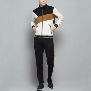 Chándales con cremallera para hombre de manga larga hechos con Material de algodón 100%/chándales de diseño y tamaños personalizados de ajuste Regular de gran venta para hombre - Product Image 1