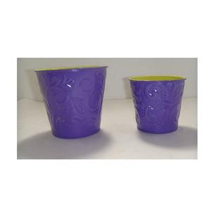 Ensemble de 3 jardinières murales modernes en métal pour l'intérieur et l'extérieur, pots de jardin verticaux demi-ronds en fer zingué pour balustrade de balcon - Product Image 5