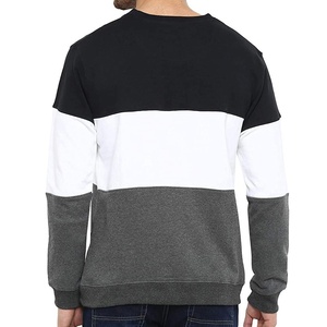 Vente en gros de sweats à capuche en coton uni de haute qualité, à col rond, en molleton, blanc, personnalisable, basiques - Product Image 2