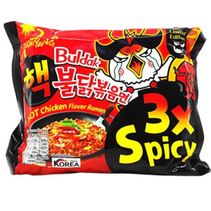 บะหมี่กึ่งสำเร็จรูป3X ราเม็งรสเผ็ดไก่ - Product Image 1