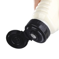 Offre Spéciale Capuchon supérieur rabattable noir 38mm Mayonnaise distribuant une voie anti-fuite 38-400 Capuchon supérieur rabattable avec valve