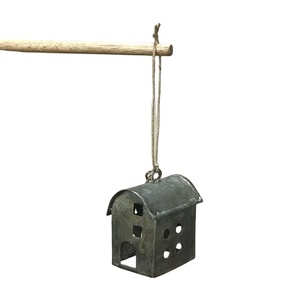 Avec corde de suspension Arbre de Noël antique de haute qualité Décoration suspendue Ornement en forme de cabane - Product Image 1