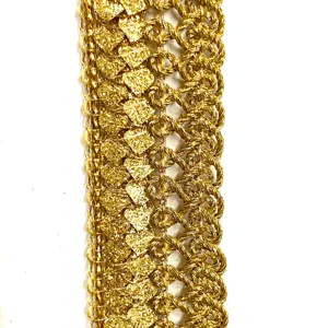金色金属编织花边装饰