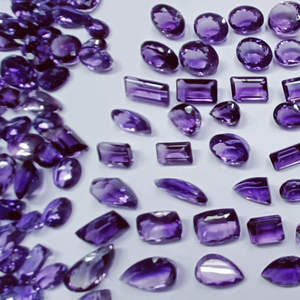 AA พลอยอเมทิสต์จากธรรมชาติคุณภาพพลอยหลวมได้รับการรับรองจากบุคคลภายนอกสีม่วงสุดๆขนาด10ถึง15กะรัตพลอยจำนวนมาก - Product Image 2