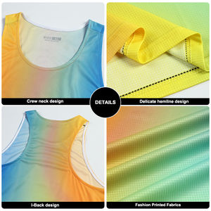 Hombres sin mangas transpirable gimnasio Fitness entrenamiento personalizado camiseta sin mangas hombres sublimación mejor precio último estilo hombres camisetas sin mangas - Product Image 6