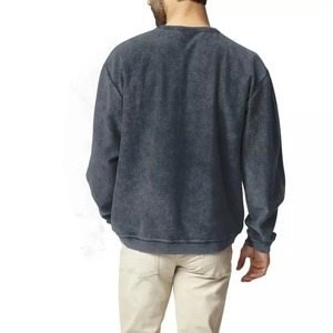 Logotipo personalizado 420g peso pesado cuello redondo Retro sudadera lavado moda hombres pulóver Jerséis - Product Image 2