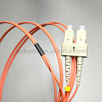 Kabel Patch Fiber Optik Single Mode OM2 SC-SC Diameter 0.81mm Simplex/Duplex untuk FTTH, Panjang Dapat Disesuaikan - Merek DAMU