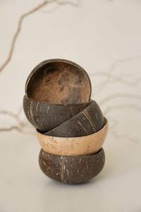 Vietnam Tendance Incassable Durable Laque Artisanat Shell Set Bol De Noix De Coco Traditionnel pour Cuisine Bol De Noix De Coco Poli - Product Image 5