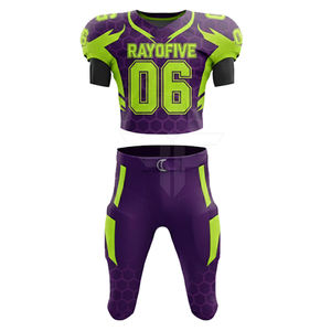 Uniforme de Fútbol Americano Personalizado OEM, Diseño Más Popular, Conjunto Corto de Secado Rápido, Ligero, Transpirable, Profesional, para Entrenamiento y Partido - Product Image 1