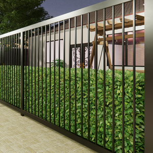 Panneaux de clôture extérieurs durables en fer forgé avec poteaux en métal pour la confidentialité Clôture Trellis Gates Garden or Property Use - Product Image 4