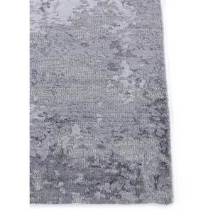 Alfombra Rectangular Gris y Negra Tattvam Lu-9031, Tejida a Mano con Lana, Bambú y Seda, para el Hogar o el Pasillo, Nombre del Producto: Cs-01 - Product Image 4