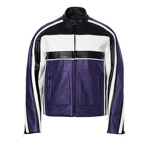 Veste Streetwear en cuir PU de qualité supérieure pour hommes 2025 personnalisable avec votre propre marque Design ODM Supply - Product Image 2