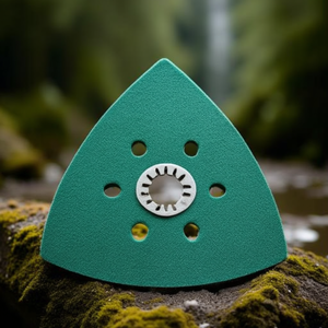 Triangular 93mm Starlock Corner <b>Polishing</b> Pad with Hook and Loop METABO - Product Image 3
