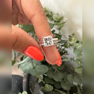 Prix d'usine Bague en diamant de laboratoire taille princesse 2,00 carats VVS2 Fournisseur de fiançailles Expédition mondiale Fabricant - Product Image 2