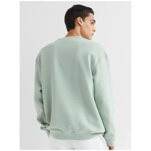 Jersey extragrande de invierno para hombre, sudadera con logotipo personalizable, estampado de lana gruesa, cuello redondo, bordado, algodón liso - Product Image 2