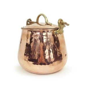 Plato de cobre personalizado de alta calidad estándar Su encanto intrínseco transforma una comida simple en un artículo de tendencia de fiesta ceremonial - Product Image 2