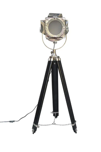 Trépied de sol projecteur lampe studio projecteur Vintage support en bois photo équipement de studio Marine - Product Image 6