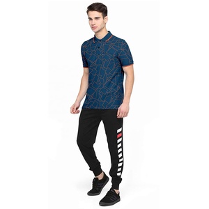 โลโก้ที่กําหนดเองหรูหรา 70% โพลีเอสเตอร์ 30% spandex คุณภาพสูงผู้ชายระเหิดการพิมพ์กอล์ฟโปโลเสื้อยืดเสื้อโปโลผู้ชาย dry fit - Product Image 2