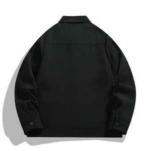 Veste de baseball 100% polyester, printemps automne, bouton, coupe-vent, grande taille, vestes pour hommes, couleur personnalisée acceptée, service OEM, étiquettes - Product Image 2