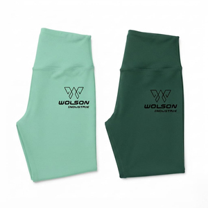 Leggings de sport pour femmes, taille haute, élastiques, écologiques, séchage rapide, sans coutures, longueur intégrale, extensibles, compressifs - Product Image 1