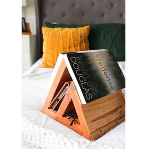 Support de livre en bois rustique pour l'affichage de lecture et les cadeaux - Product Image 6