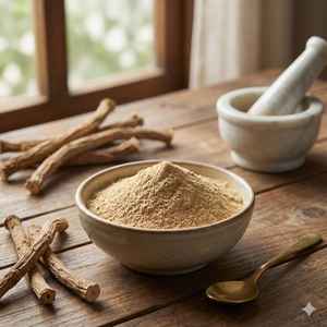 Poudre d'extrait d'écorce d'Aak Mool sauvage de qualité alimentaire 100% naturelle pressée à froid Calotropis Gigantean emballée sous vide - Product Image 1