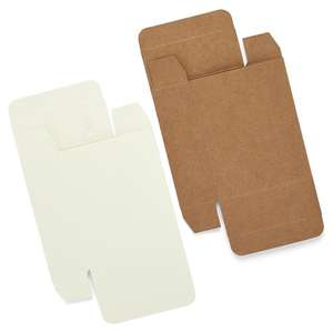 กล่องสบู่แข็งสีขาวและสีน้ำตาลสำหรับบรรจุภัณฑ์เซรั่มบำรุงผิว กล่องกระดาษแข็งเคลือบเงาและด้าน พร้อมเคลือบยูวีและลายนูน - Product Image 3