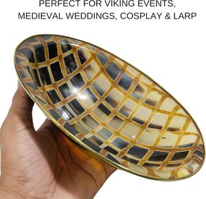 ถาดเสิร์ฟทำด้วยมือสไตล์โมเดิร์นคุณภาพสูงหรูหราไม้เขาไม้อะคริลิคไม้ไผ่สำหรับใส่อาหาร - Product Image 5