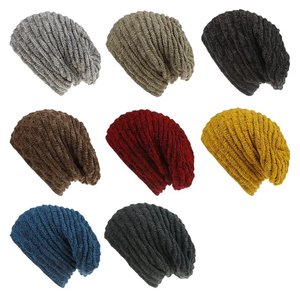 High Quality Adjustable <b>Fleece</b> Slouchy <b>Beanies</b> Custom Logo Embroidery Patch OEM Wholesale Comfortable Warm Winter Unisex - Product Image 1