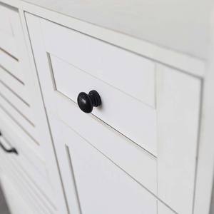 Scaffale per scarpe con feritoie bianche moderne portaoggetti con portelli <span class=keywords><strong>a</strong></span> doghe ventilati ripiani regolabili - Product Image 4