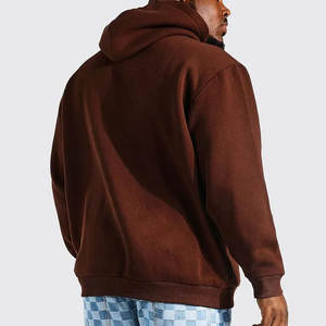 Sweat-shirt à capuche surdimensionné pour hommes de grande taille, teint en couleur unie, imprimé numérique pour l'hiver avec logo personnalisé - Product Image 5